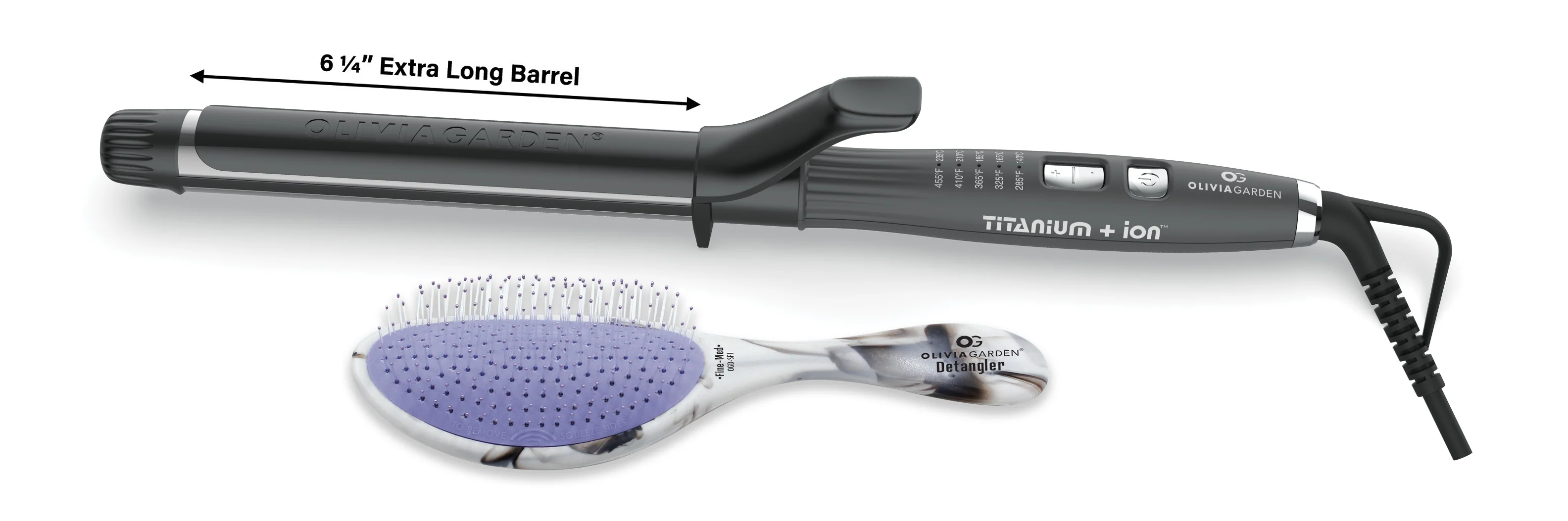 Titanium + ion Curling Iron<br> with FREE GIFT - Image 3